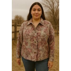 Christopher & Banks  French Eiffel Tower Hotel Carpeaux Jacket Blazer Size Large